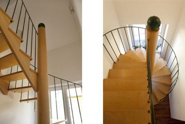 točitá dřevěná schodiště